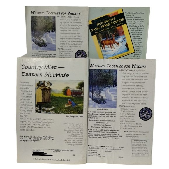 Pennsylvania Game News 4 issues 2002 to 2005 Hunting Trapping Fishing Wildlife - Picture 6 of 6